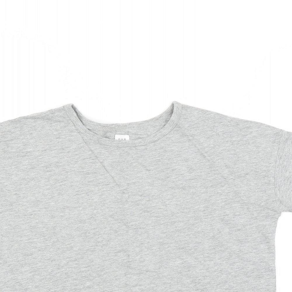 Gap Girls Grey   Basic T-Shirt Size 8-9 Years