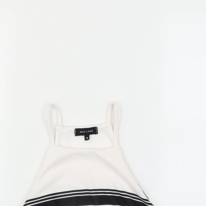 Womens UK Size 12 New Look White Basic Blouse
