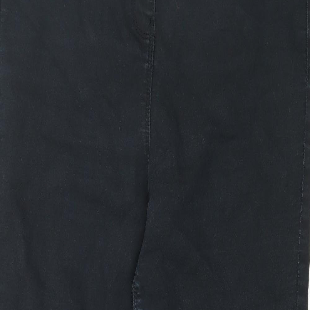 Papaya Womens Black  Denim Skinny Jeans Size 12 L27 in