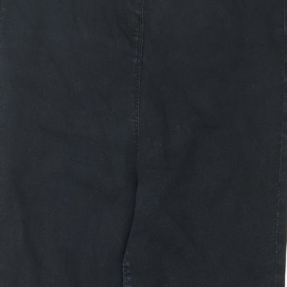 Papaya Womens Black  Denim Skinny Jeans Size 12 L27 in