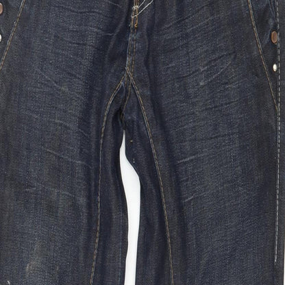 Mens UK Size 29 in Palyini Regular Fit Straight Blue Jeans