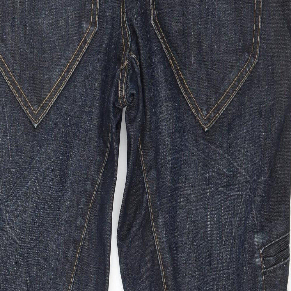 Mens UK Size 29 in Palyini Regular Fit Straight Blue Jeans