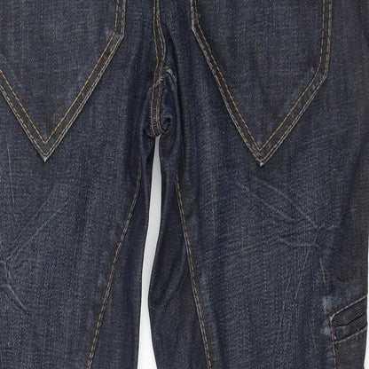 Mens UK Size 29 in Palyini Regular Fit Straight Blue Jeans