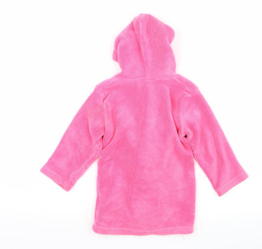 Early Days Girls Pink Solid Microfibre Cami Robe Size 18-24 Months