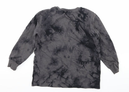 NEXT Boys Green  Jersey Pullover Sweatshirt Size 5 Years  - Tie Dye Skull