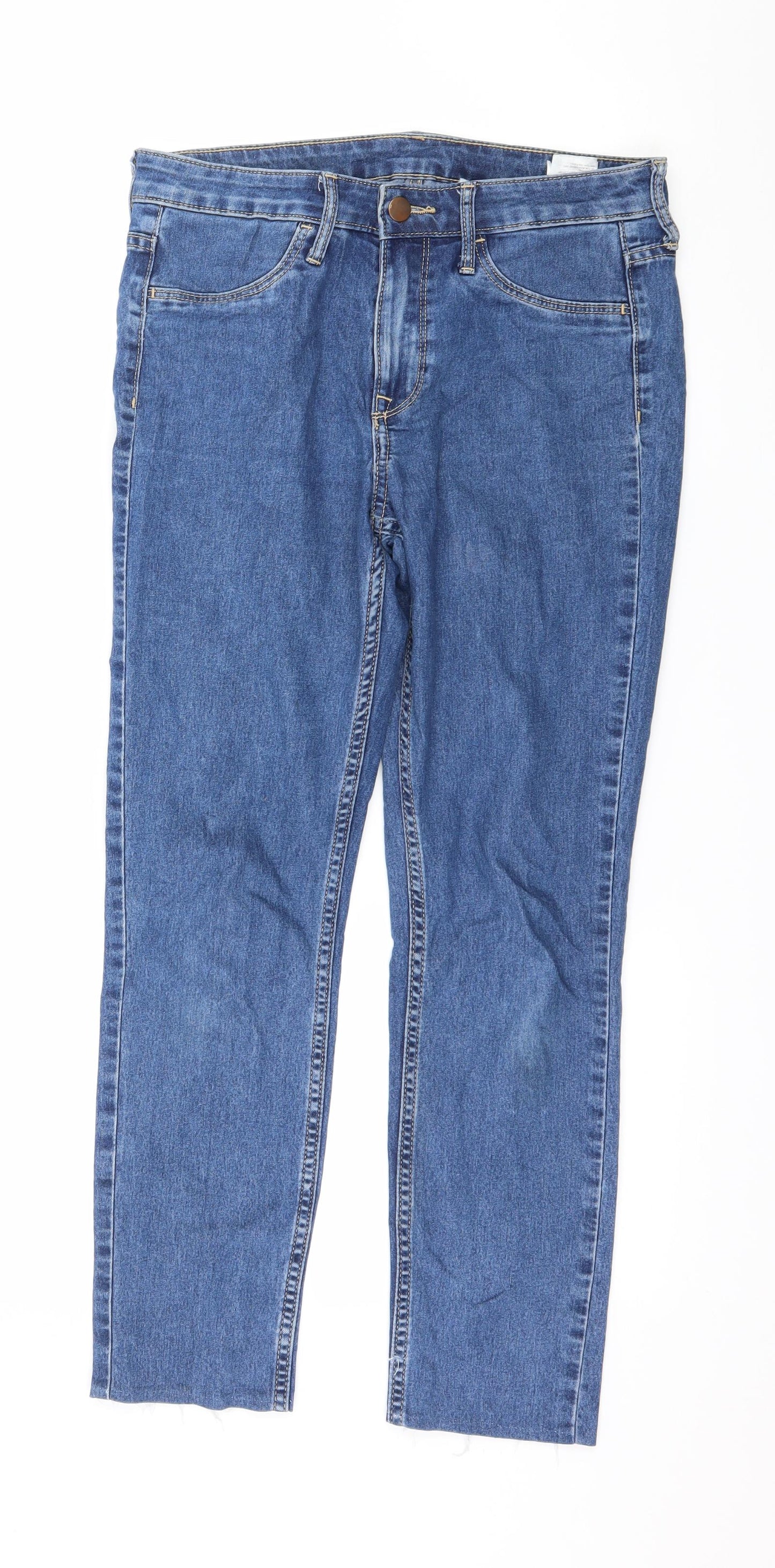 H&M Womens Blue  Denim Skinny Jeans Size 27 in L25 in
