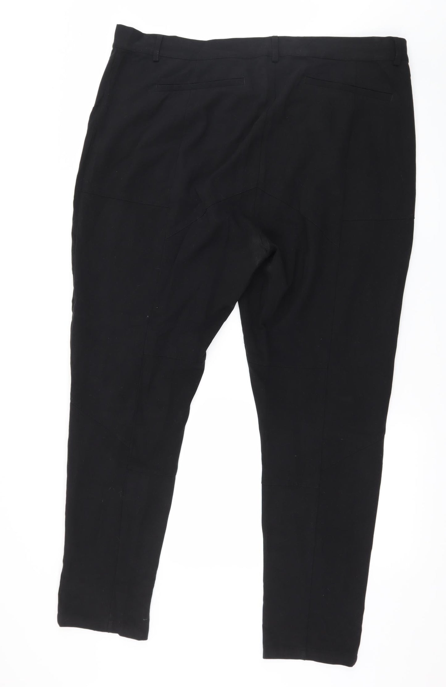 Plus Fine Womens Black   Trousers  Size 2XL L28 in