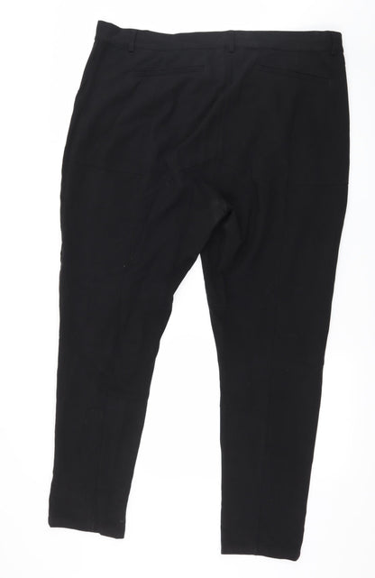 Plus Fine Womens Black   Trousers  Size 2XL L28 in