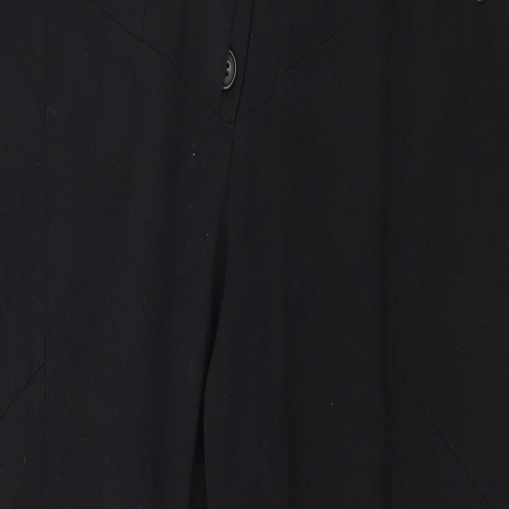 Plus Fine Womens Black   Trousers  Size 2XL L28 in