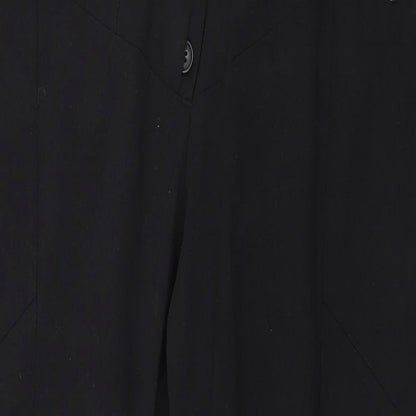Plus Fine Womens Black   Trousers  Size 2XL L28 in