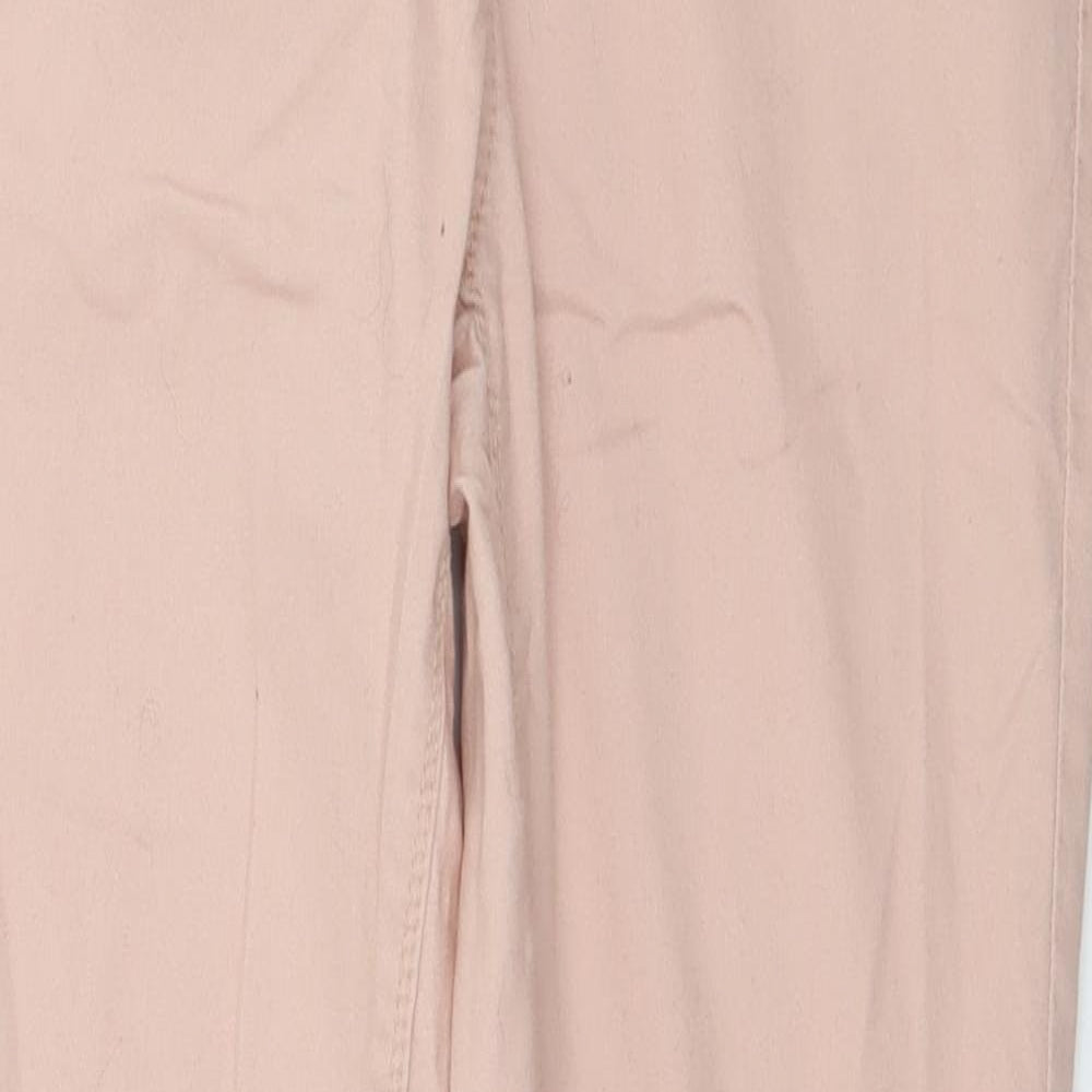 Denim & Co. Womens Pink  Denim Skinny Jeans Size 10 L29 in