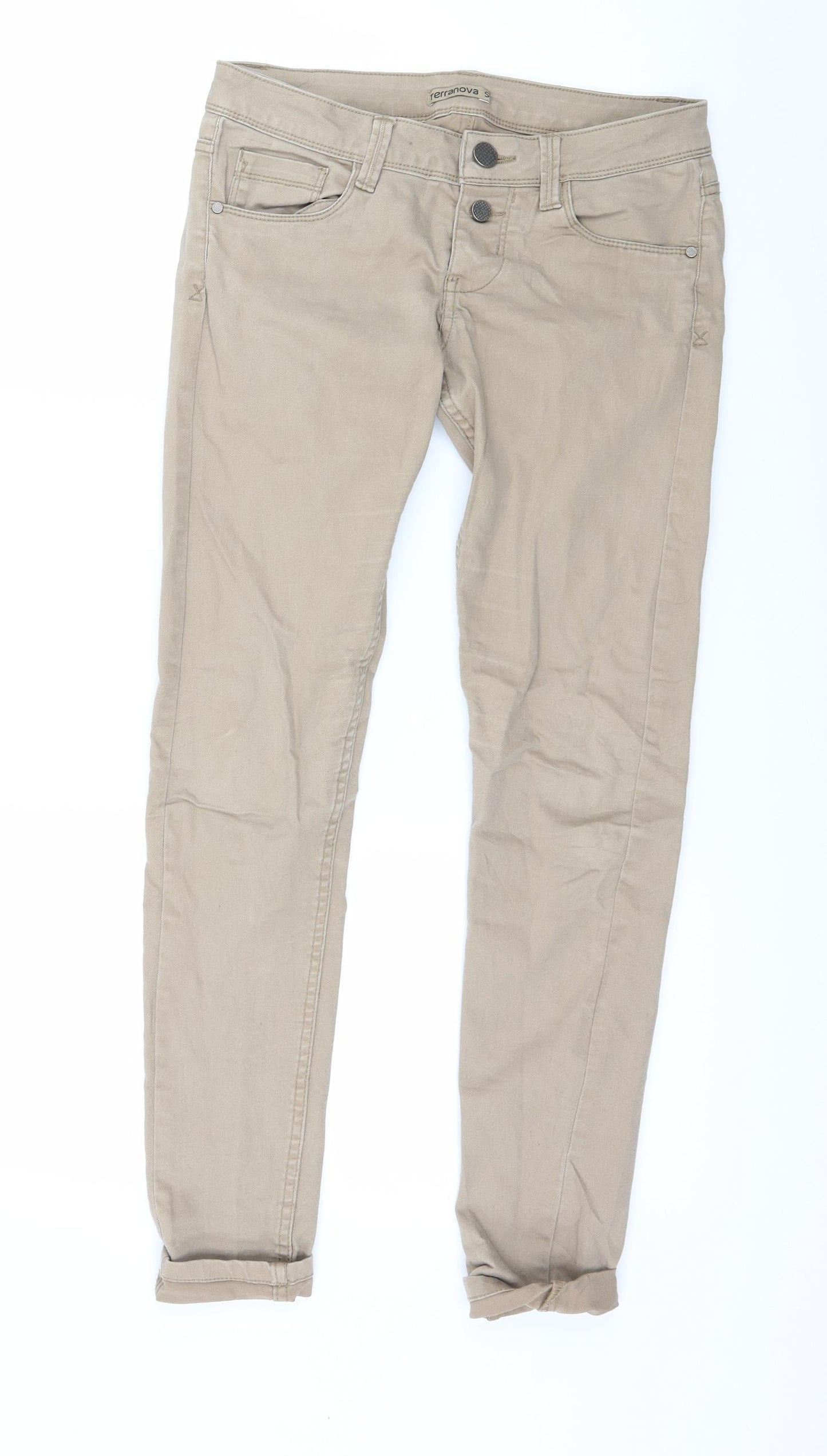 Terranova Womens Beige  Denim Skinny Jeans Size S L27 in