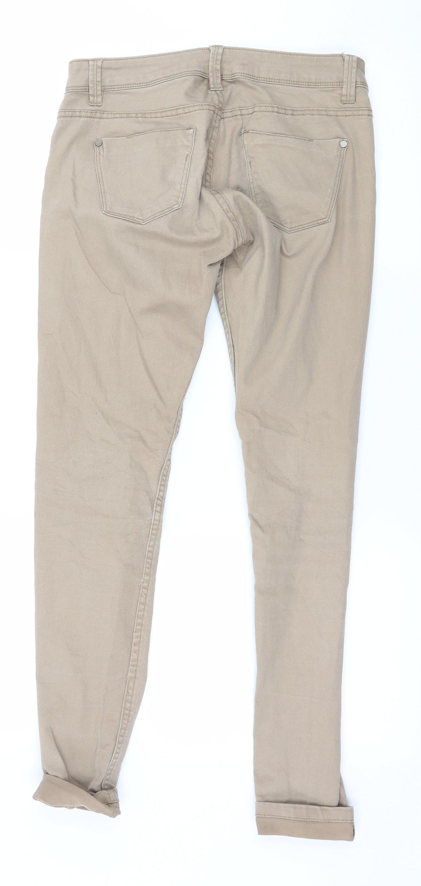 Terranova Womens Beige  Denim Skinny Jeans Size S L27 in