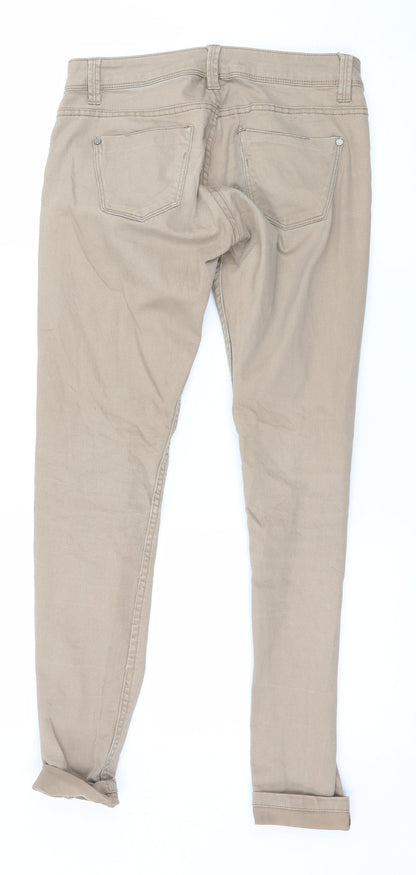 Terranova Womens Beige  Denim Skinny Jeans Size S L27 in