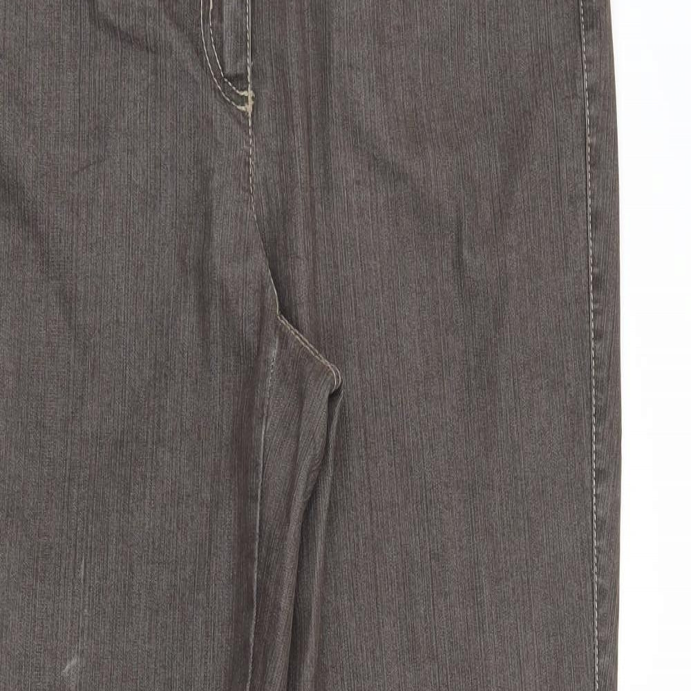 Womens UK Size 34 in Preworn Regular Fit Straight Grey Jeans