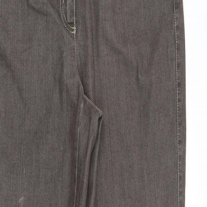Womens UK Size 34 in Preworn Regular Fit Straight Grey Jeans