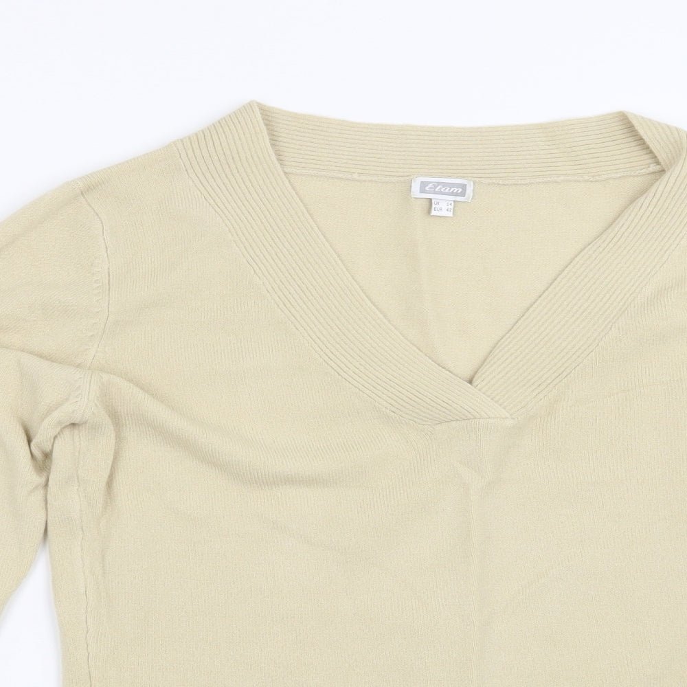 Etam Womens Beige   Pullover Jumper Size 14
