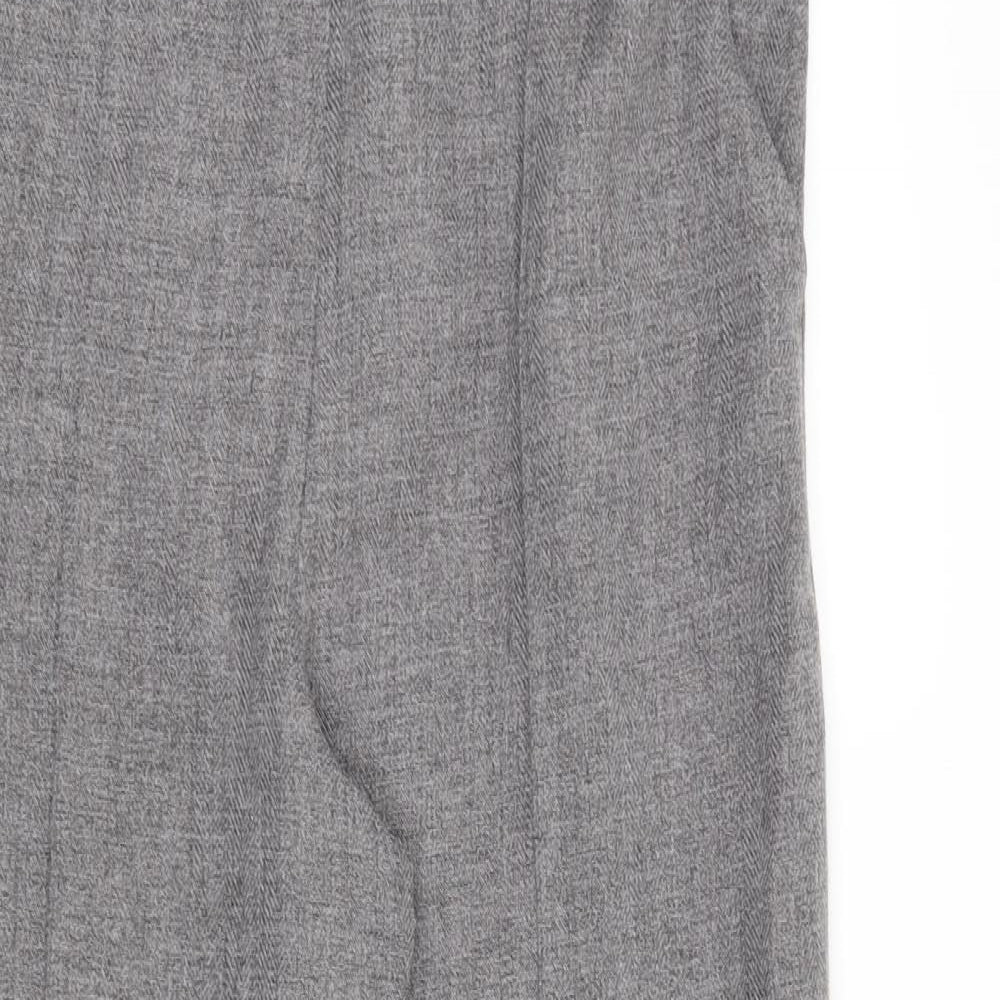 Womens UK Size 14 Marks and Spencer Regular Fit  Grey Trousers