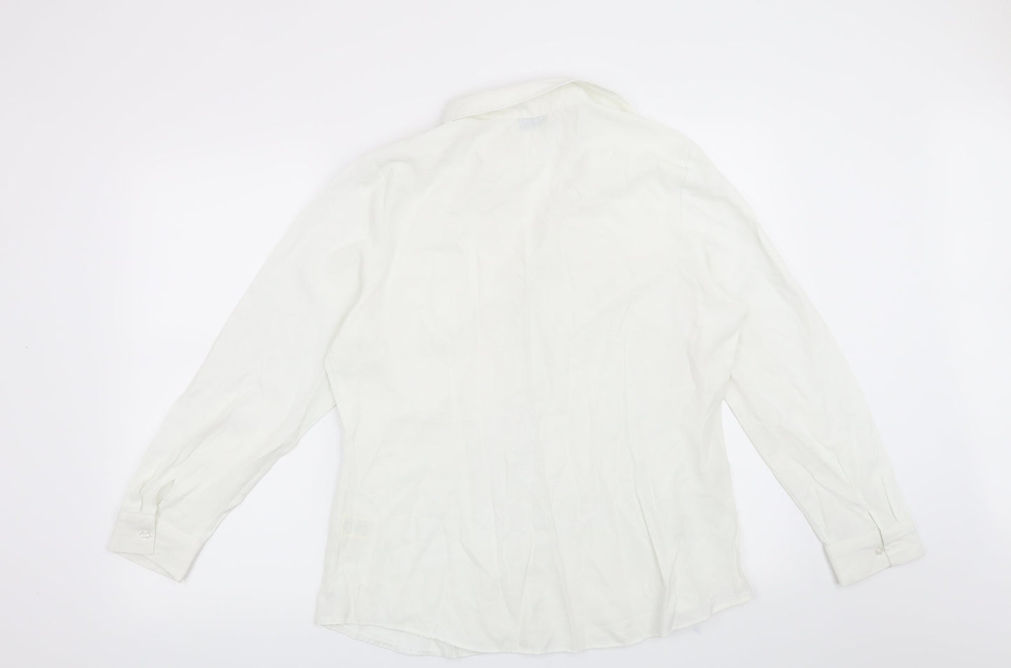 Womens UK Size 18 Dorothy Perkins White Basic Button-Up