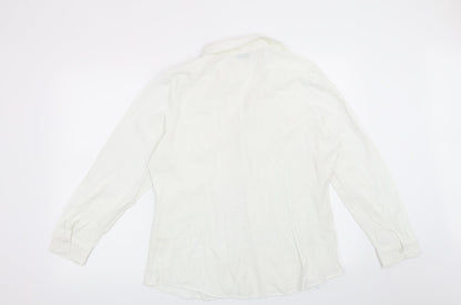 Womens UK Size 18 Dorothy Perkins White Basic Button-Up