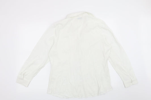 Womens UK Size 18 Dorothy Perkins White Basic Button-Up
