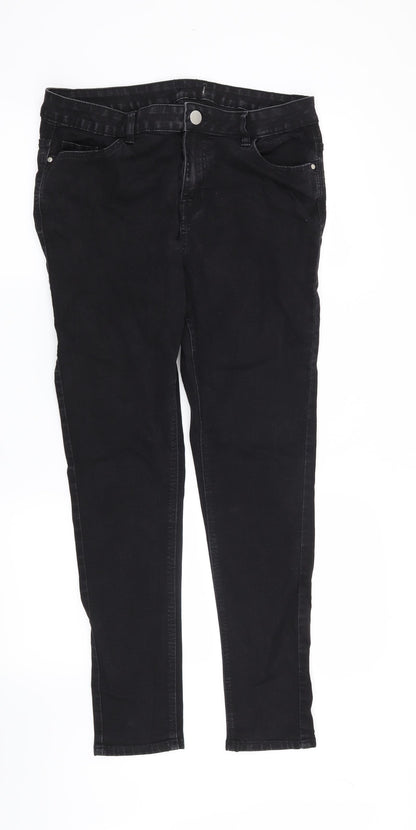 Womens UK Size 32 in Preworn Regular Fit Skinny Black Jeans