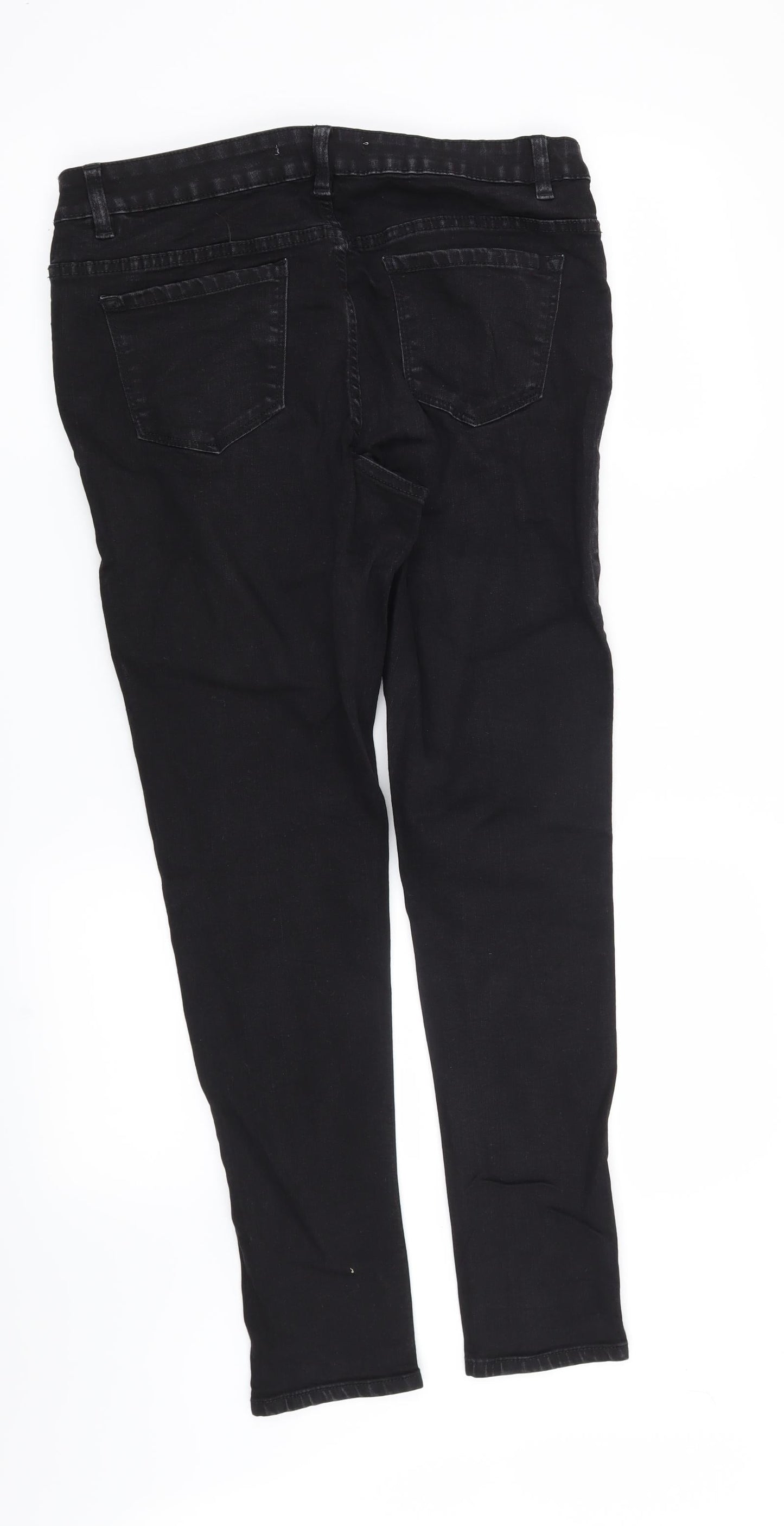 Womens UK Size 32 in Preworn Regular Fit Skinny Black Jeans