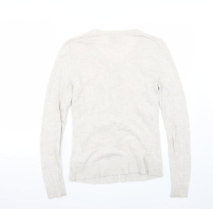Gap Womens White   Pullover Jumper Size S