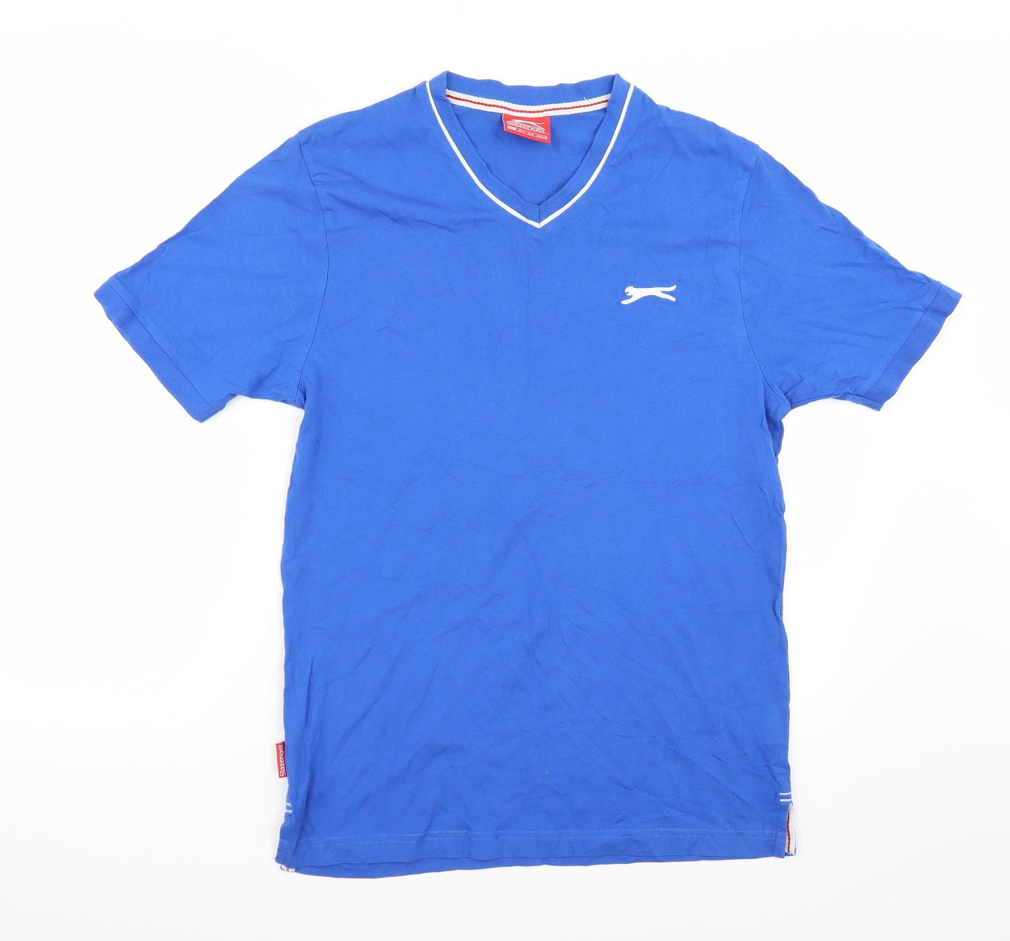 Womens UK Size S Slazenger Blue Basic T-Shirt