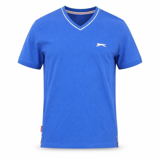 Womens UK Size S Slazenger Blue Basic T-Shirt