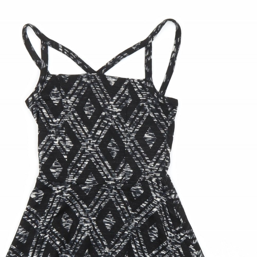 Topshop Womens Black   A-Line  Size 6