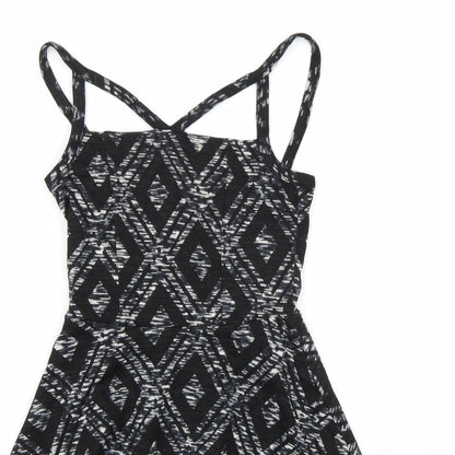 Topshop Womens Black   A-Line  Size 6