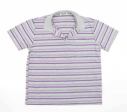 Etoile Mens Grey Striped   T-Shirt Size M