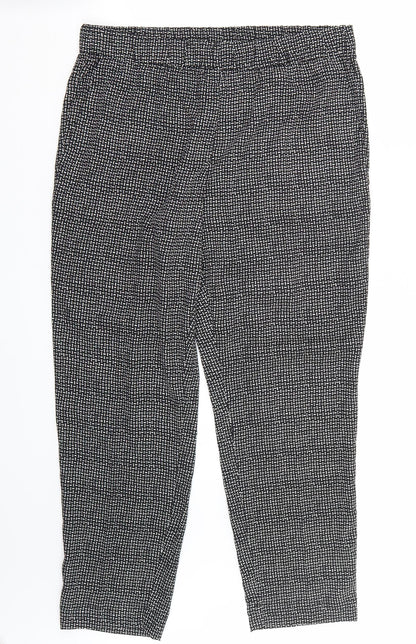 Womens UK Size 10 H&M Regular Fit  Black Trousers