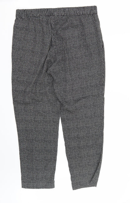 Womens UK Size 10 H&M Regular Fit  Black Trousers