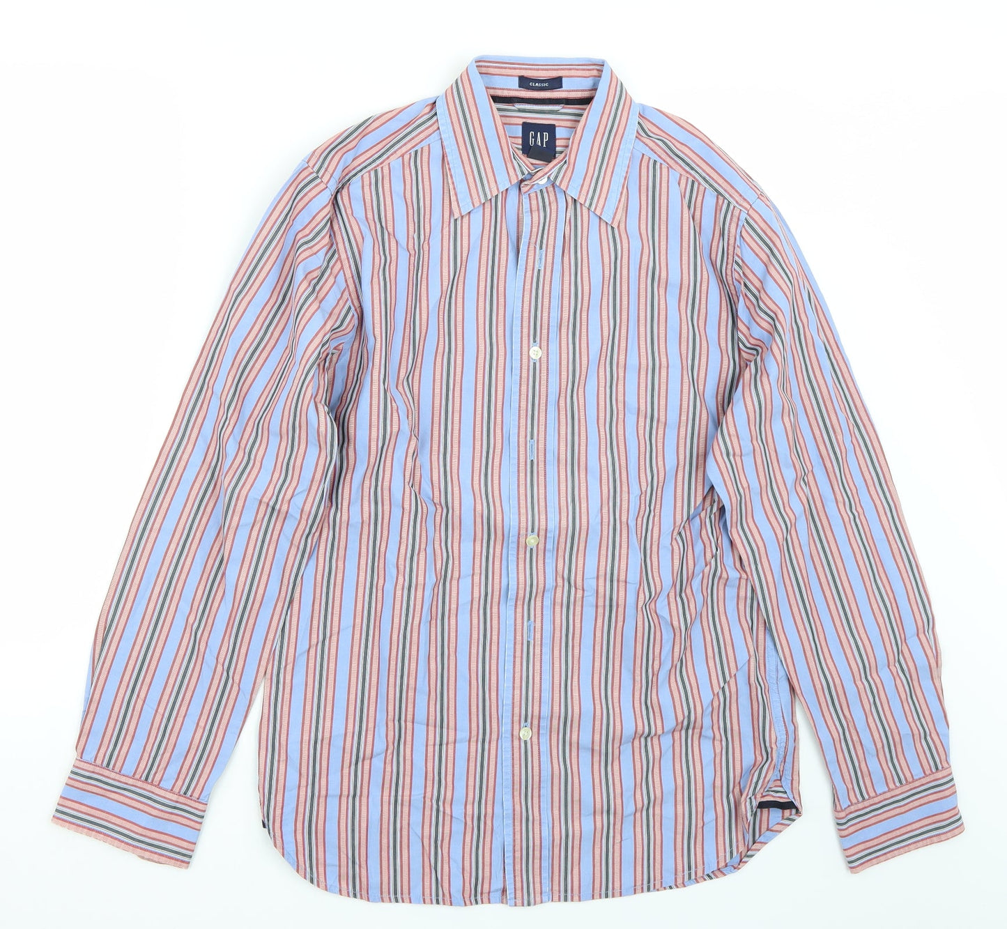 Mens UK Size S Gap Blue  Button-Up Long Sleeve Casual Shirt