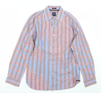 Mens UK Size S Gap Blue  Button-Up Long Sleeve Casual Shirt