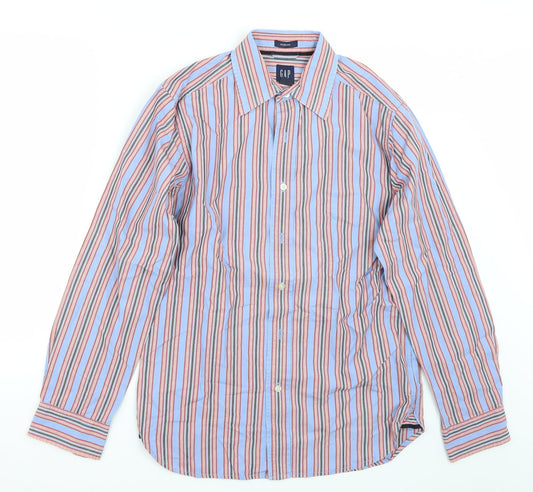 Mens UK Size S Gap Blue  Button-Up Long Sleeve Casual Shirt