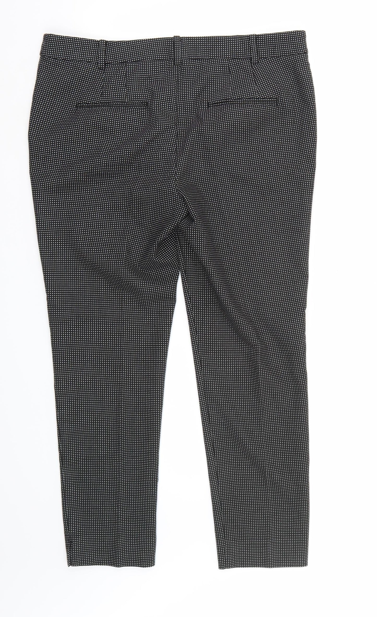 Womens UK Size 34 Zara Regular Fit  Black Trousers