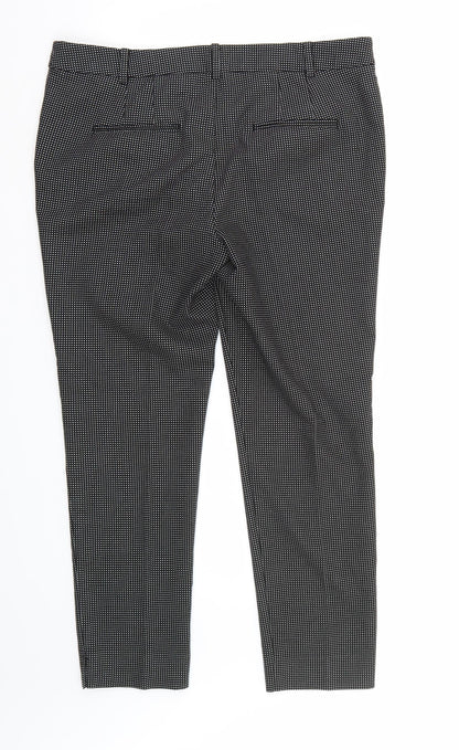 Womens UK Size 34 Zara Regular Fit  Black Trousers