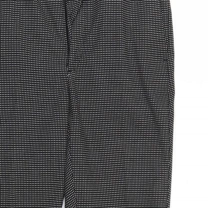Womens UK Size 34 Zara Regular Fit  Black Trousers