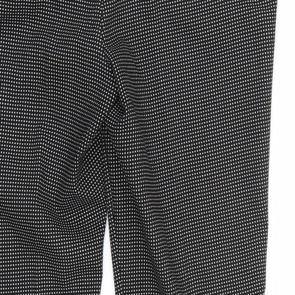 Womens UK Size 34 Zara Regular Fit  Black Trousers