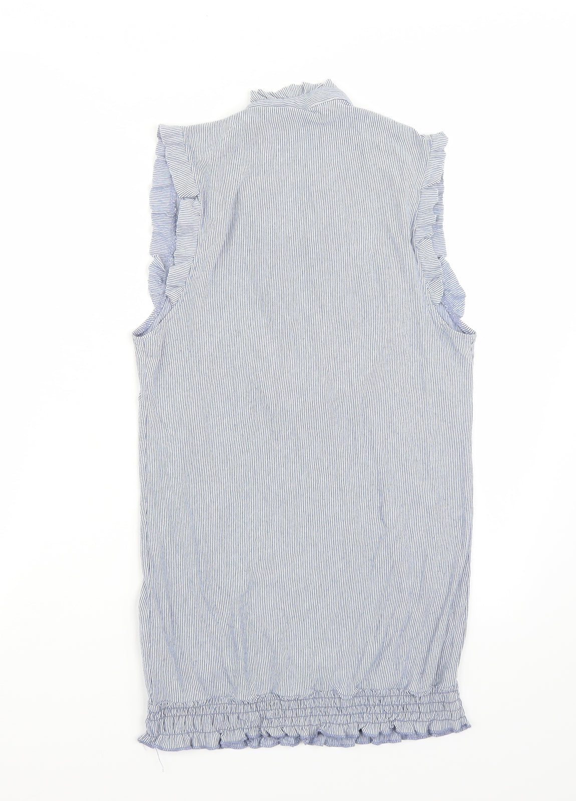 Dorothy Perkins Womens Blue Striped  Basic T-Shirt Size 10