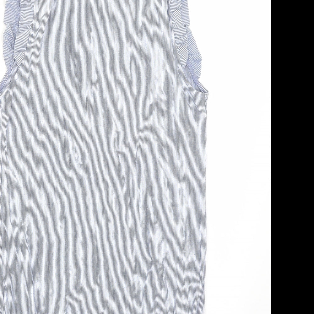 Dorothy Perkins Womens Blue Striped  Basic T-Shirt Size 10