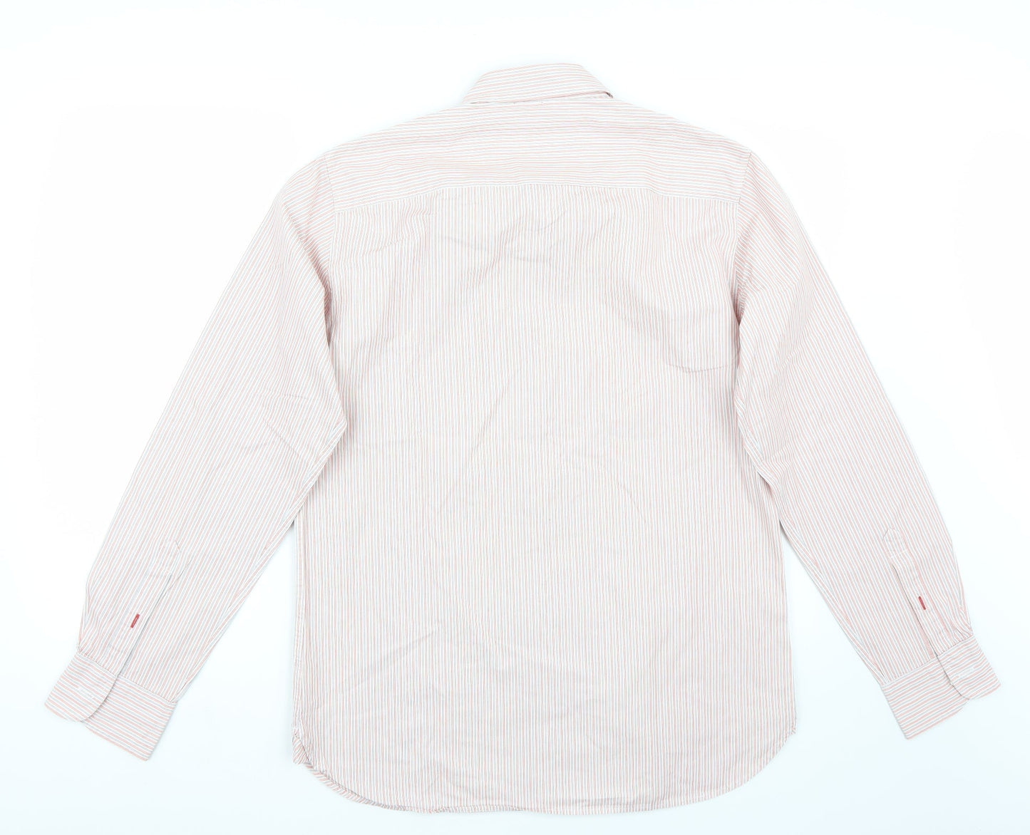 Timberland Mens Red Striped   Button-Up Size M