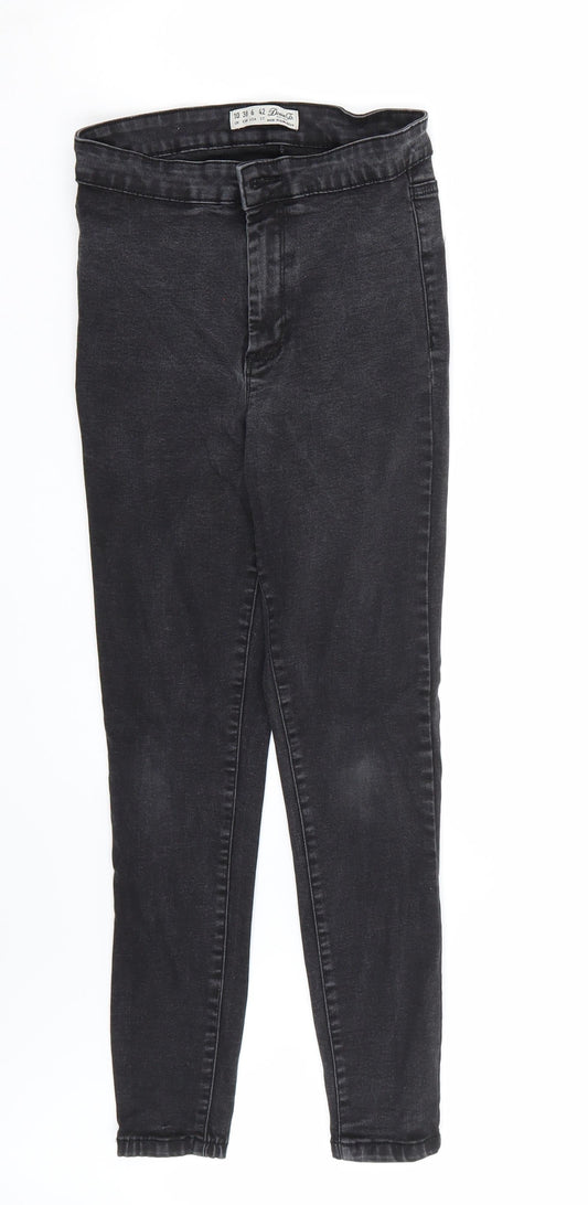 Denim & Co. Womens Black   Skinny Jeans Size 10 L26 in
