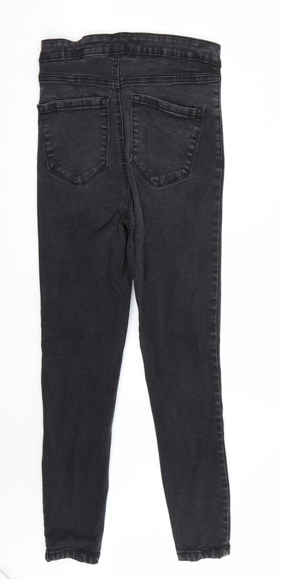 Denim & Co. Womens Black   Skinny Jeans Size 10 L26 in