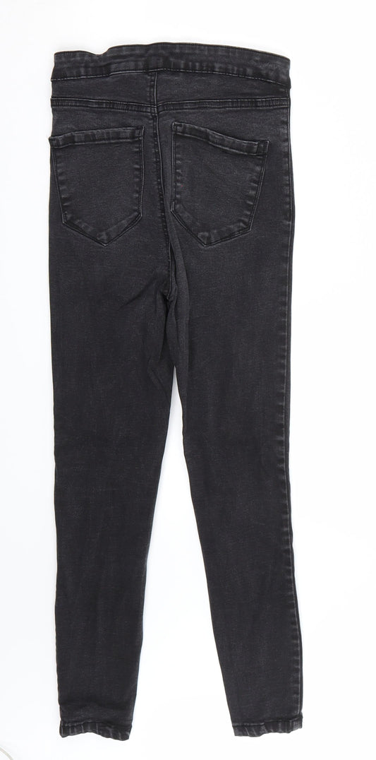 Denim & Co. Womens Black   Skinny Jeans Size 10 L26 in