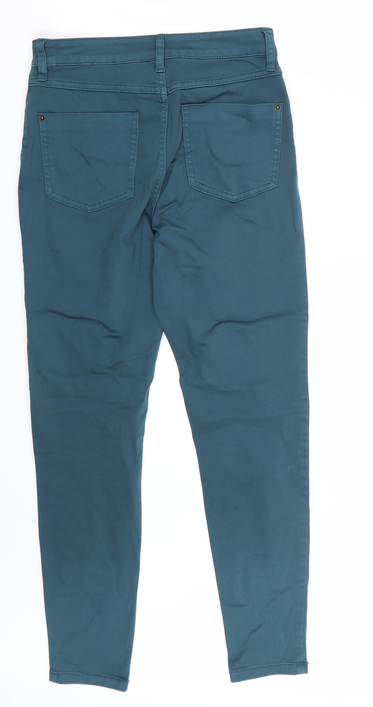 Womens UK Size 8 Marks and Spencer Regular Fit Skinny Green Jeans
