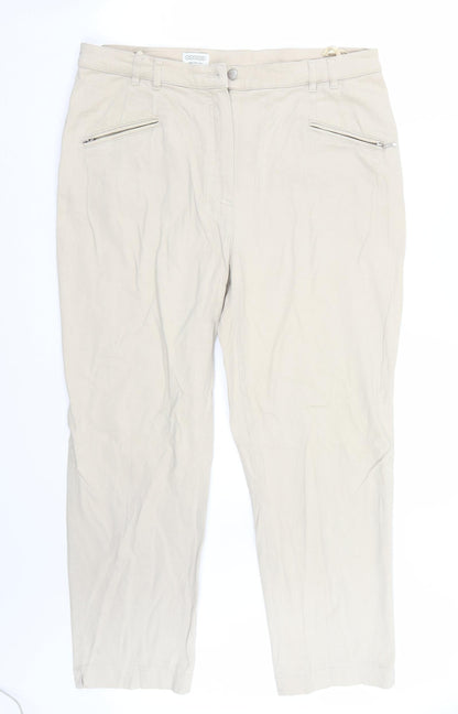 Canada Womens Beige   Trousers  Size 34 L27 in